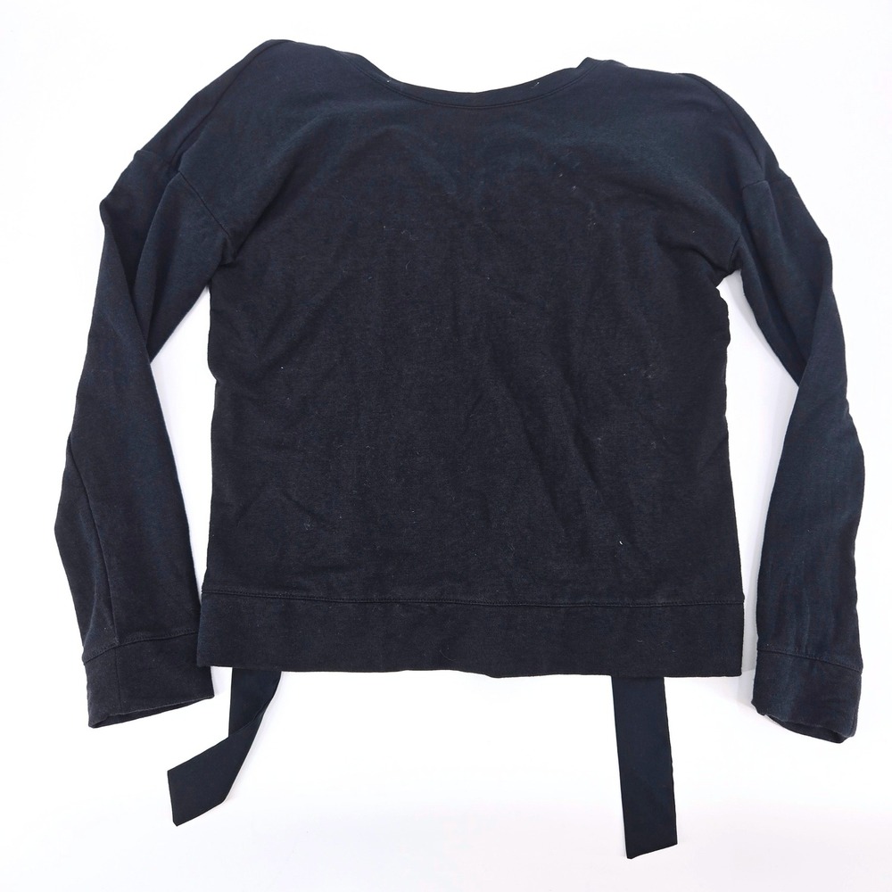 Lilly Pulitzer Dillion Black Long Sleeve Tie Back Pullover XXS‎ Coquette